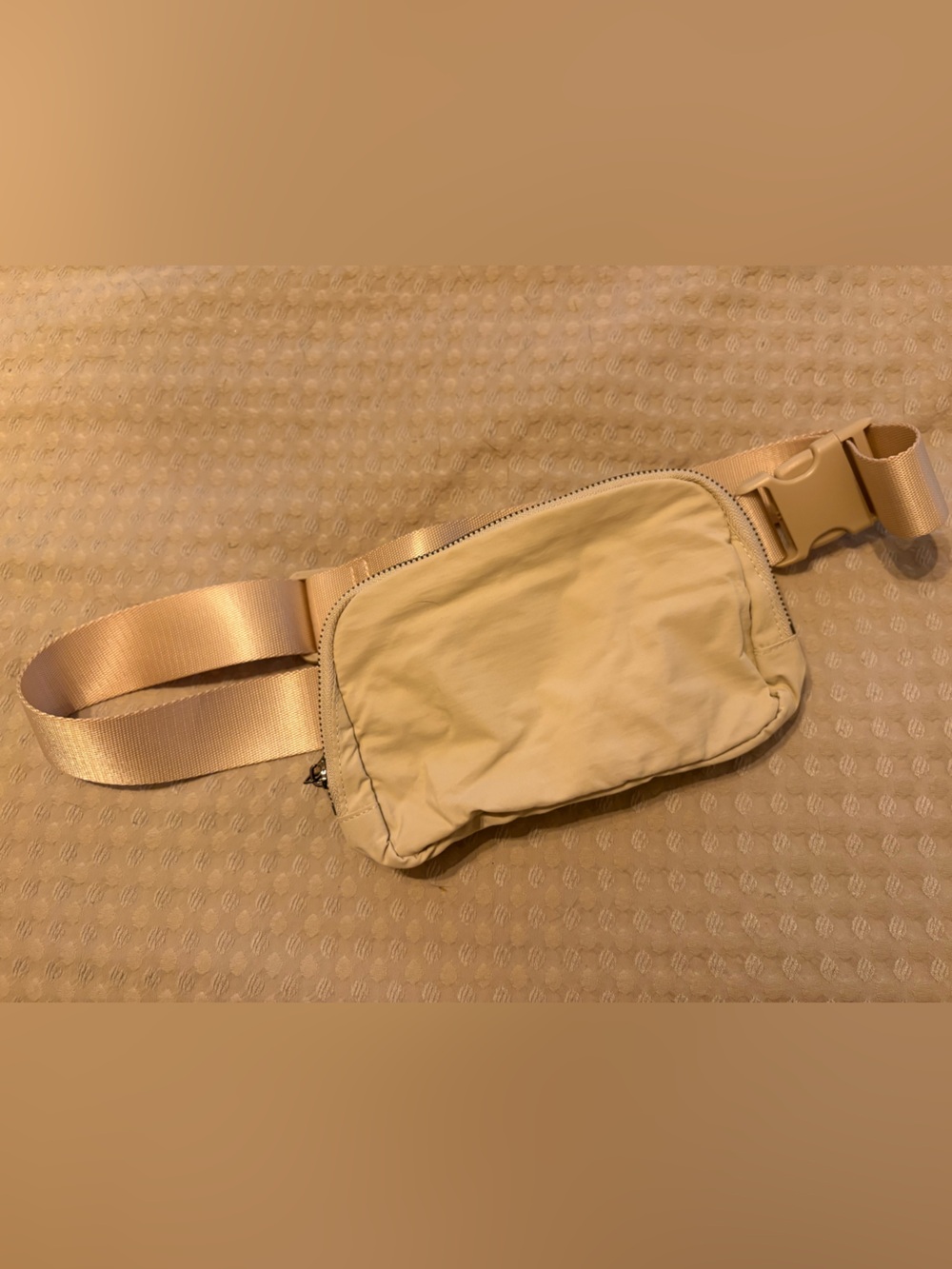 Neutral Beige Basic Belt Bag Fanny Pack